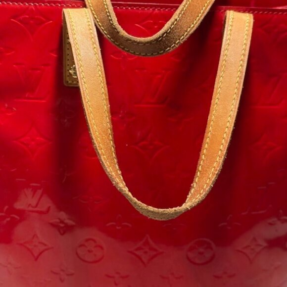 🔥🔥 Louis Vuitton Monogram Red Vernis Tote Bag EUC! - Picture 11 of 16
